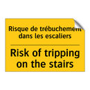 Risque de trébuchement dans les  /.../ - Risk of tripping on the stairs