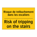 Risque de trébuchement dans les  /.../ - Risk of tripping on the stairs