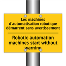 Les machines d'automatisation  /.../ - Robotic automation machines start  /.../