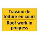 Travaux de toiture en cours - Roof work in progress