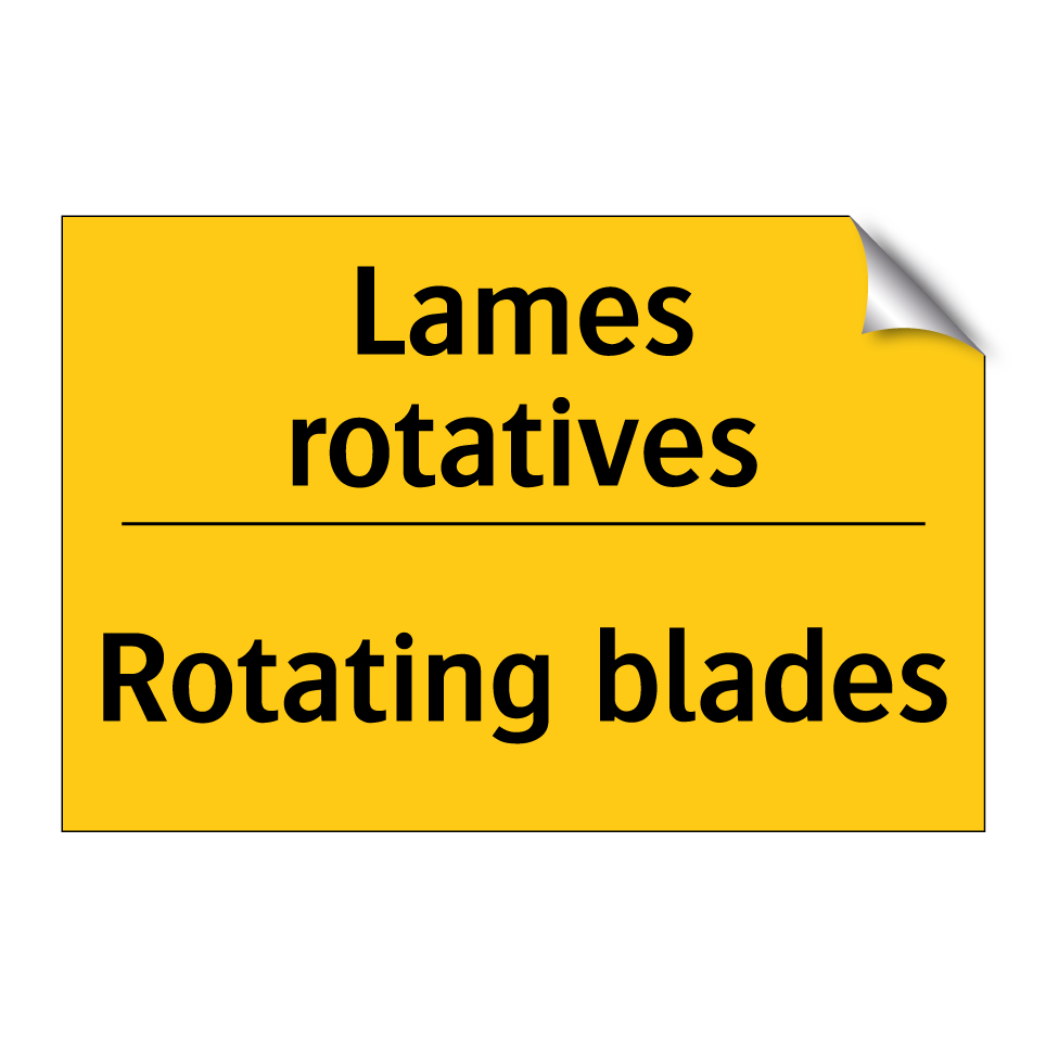 Lames rotatives - Rotating blades