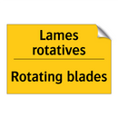 Lames rotatives - Rotating blades