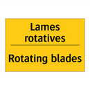 Lames rotatives - Rotating blades