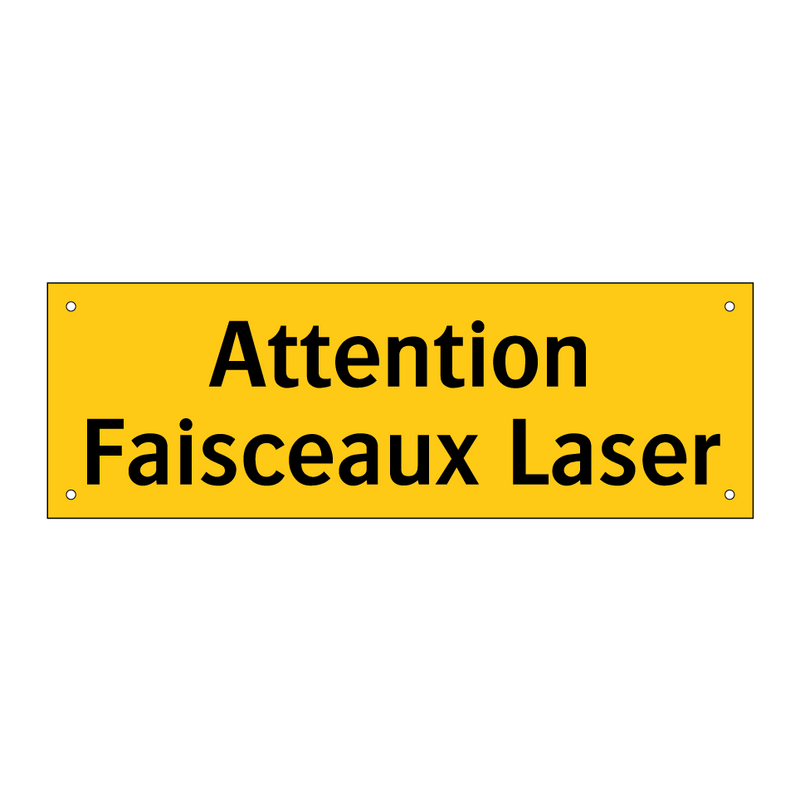 Attention Faisceaux Laser