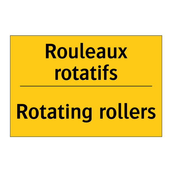 Rouleaux rotatifs - Rotating rollers