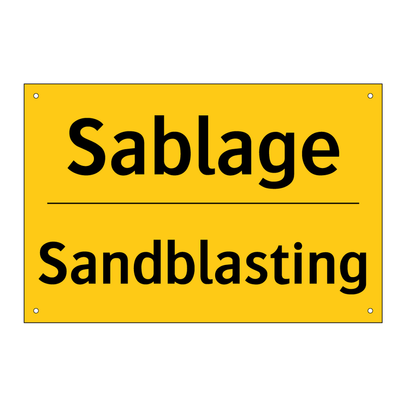 Sablage - Sandblasting