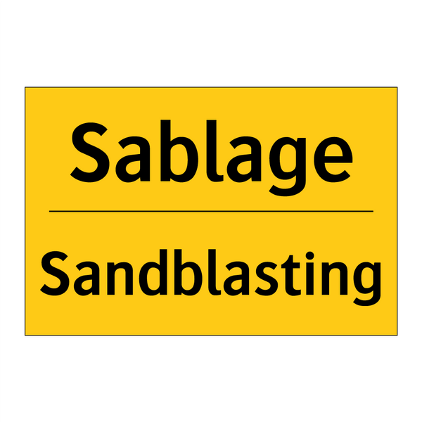 Sablage - Sandblasting