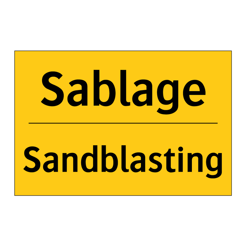 Sablage - Sandblasting