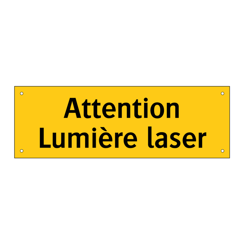 Attention Lumière laser