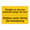 Plongée en eau peu profonde danger  /.../ - Shallow water diving life-threatening /.../