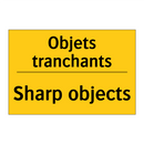 Objets tranchants - Sharp objects