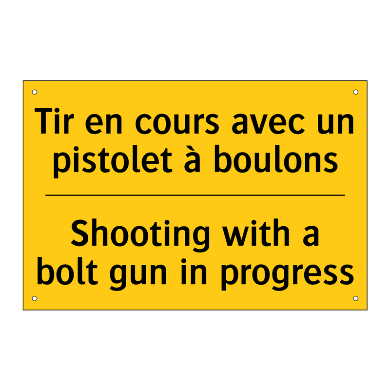 Tir en cours avec un pistolet  /.../ - Shooting with a bolt gun in progress /.../