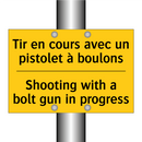Tir en cours avec un pistolet  /.../ - Shooting with a bolt gun in progress /.../