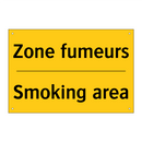 Zone fumeurs - Smoking area
