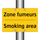 Zone fumeurs - Smoking area