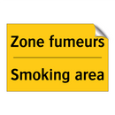 Zone fumeurs - Smoking area