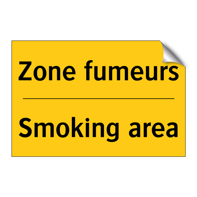 Zone fumeurs - Smoking area