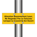Attention Rayonnement Laser, Ne Regardez Pas Le Faisceau Lorsque Le Couvercle Est Ouvert