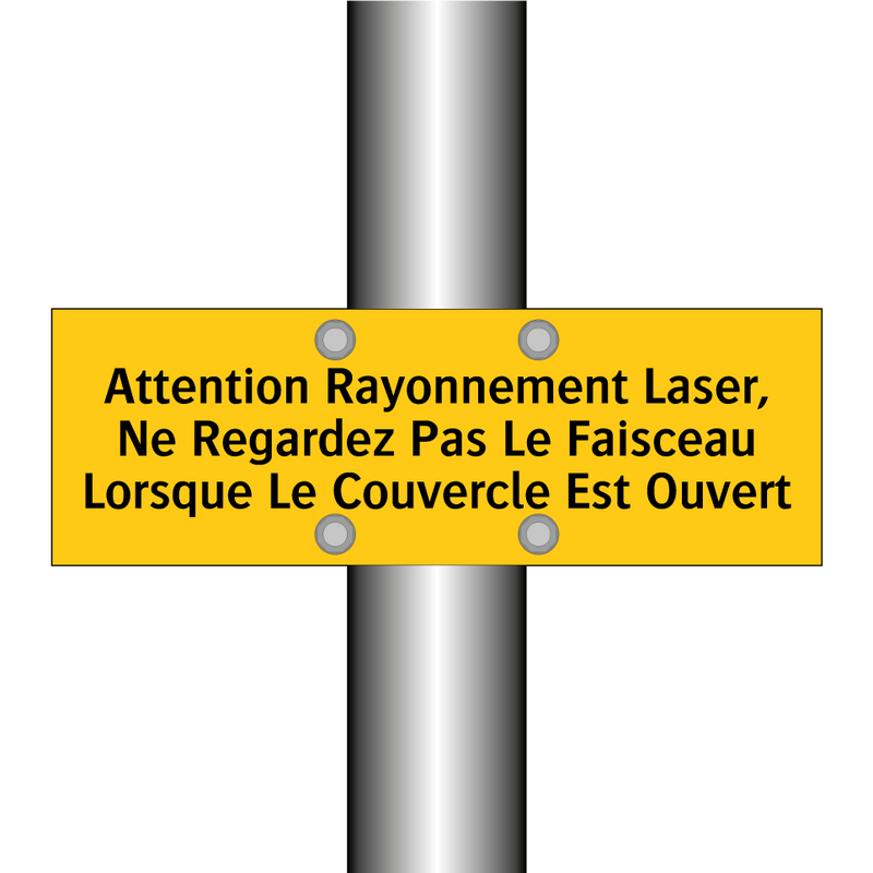 Attention Rayonnement Laser, Ne Regardez Pas Le Faisceau Lorsque Le Couvercle Est Ouvert