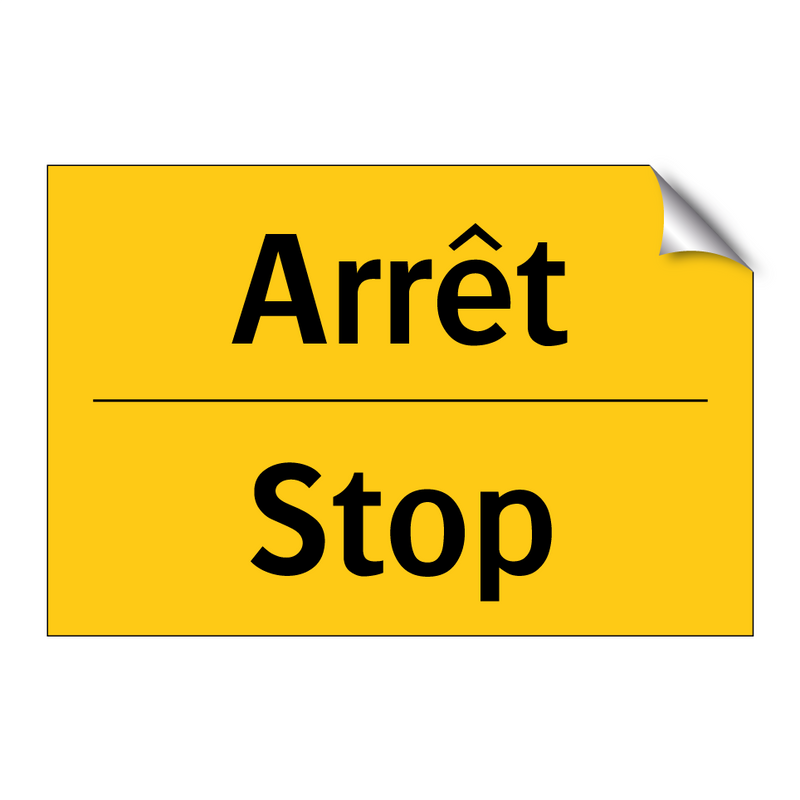 Arrêt - Stop