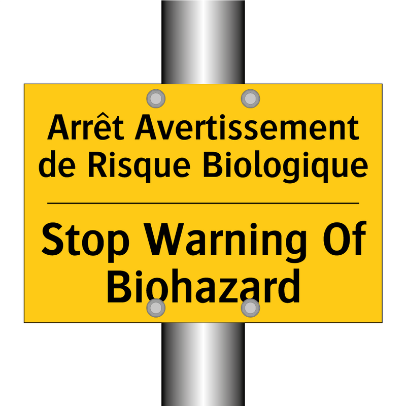 Arrêt Avertissement de Risque  /.../ - Stop Warning Of Biohazard