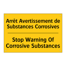 Arrêt Avertissement de Substances  /.../ - Stop Warning Of Corrosive Substances /.../