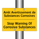 Arrêt Avertissement de Substances  /.../ - Stop Warning Of Corrosive Substances /.../
