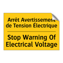 Arrêt Avertissement de Tension  /.../ - Stop Warning Of Electrical Voltage /.../