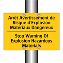 Arrêt Avertissement de Risque  /.../ - Stop Warning Of Explosion Hazardous  /.../