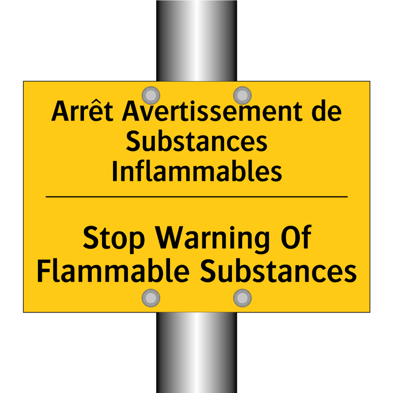 Arrêt Avertissement de Substances  /.../ - Stop Warning Of Flammable Substances /.../