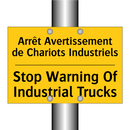 Arrêt Avertissement de Chariots  /.../ - Stop Warning Of Industrial Trucks /.../