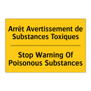 Arrêt Avertissement de Substances  /.../ - Stop Warning Of Poisonous Substances /.../