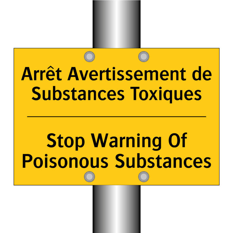 Arrêt Avertissement de Substances  /.../ - Stop Warning Of Poisonous Substances /.../