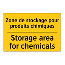 Zone de stockage pour produits  /.../ - Storage area for chemicals