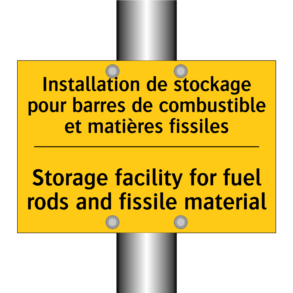 Installation de stockage pour  /.../ - Storage facility for fuel rods  /.../