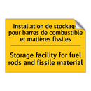 Installation de stockage pour  /.../ - Storage facility for fuel rods  /.../