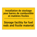 Installation de stockage pour  /.../ - Storage facility for fuel rods  /.../