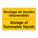 Stockage de liquides inflammables /.../ - Storage of flammable liquids