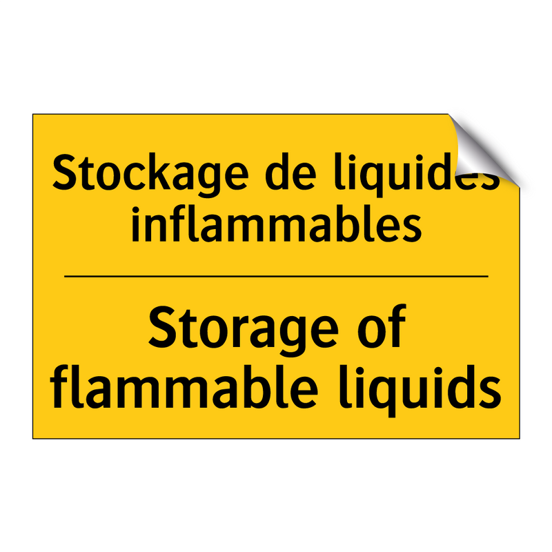 Stockage de liquides inflammables /.../ - Storage of flammable liquids