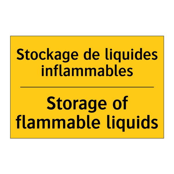 Stockage de liquides inflammables /.../ - Storage of flammable liquids