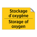 Stockage d'oxygène - Storage of oxygen