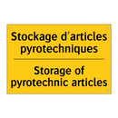 Stockage d'articles pyrotechniques /.../ - Storage of pyrotechnic articles /.../