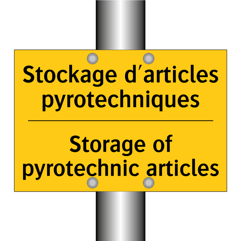 Stockage d'articles pyrotechniques /.../ - Storage of pyrotechnic articles /.../