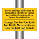 Site de stockage pour barres de  /.../ - Storage Site For Fuel Rods And  /.../