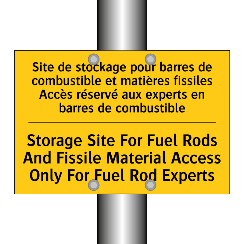 Site de stockage pour barres de  /.../ - Storage Site For Fuel Rods And  /.../