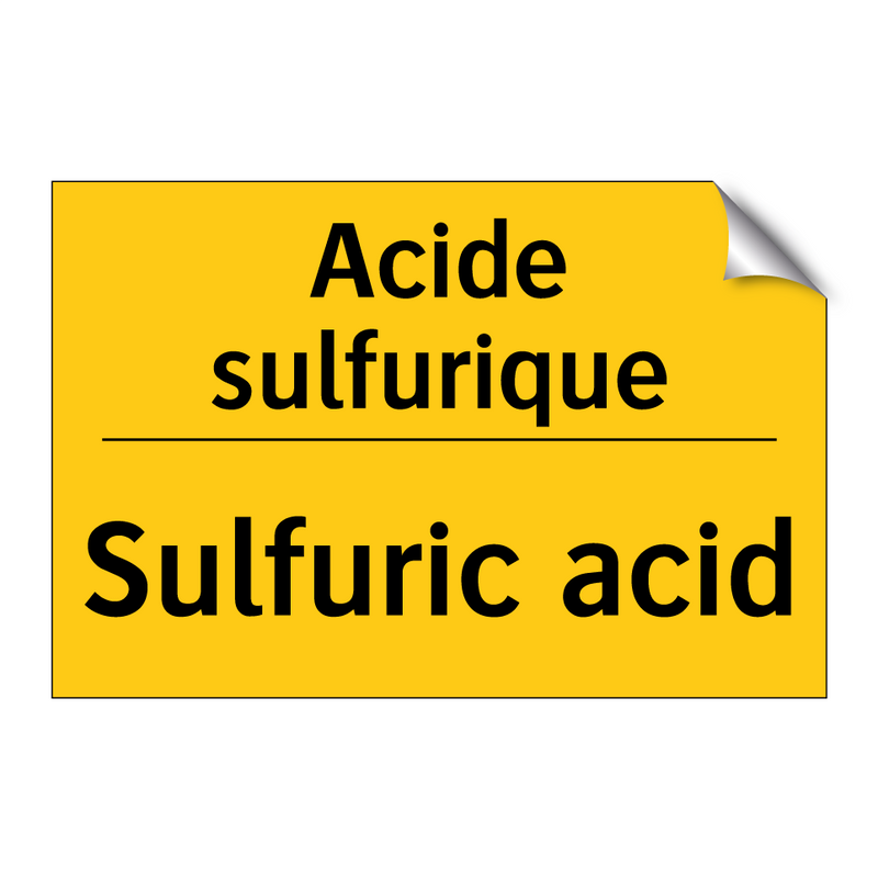 Acide sulfurique - Sulfuric acid