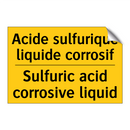 Acide sulfurique liquide corrosif /.../ - Sulfuric acid corrosive liquid