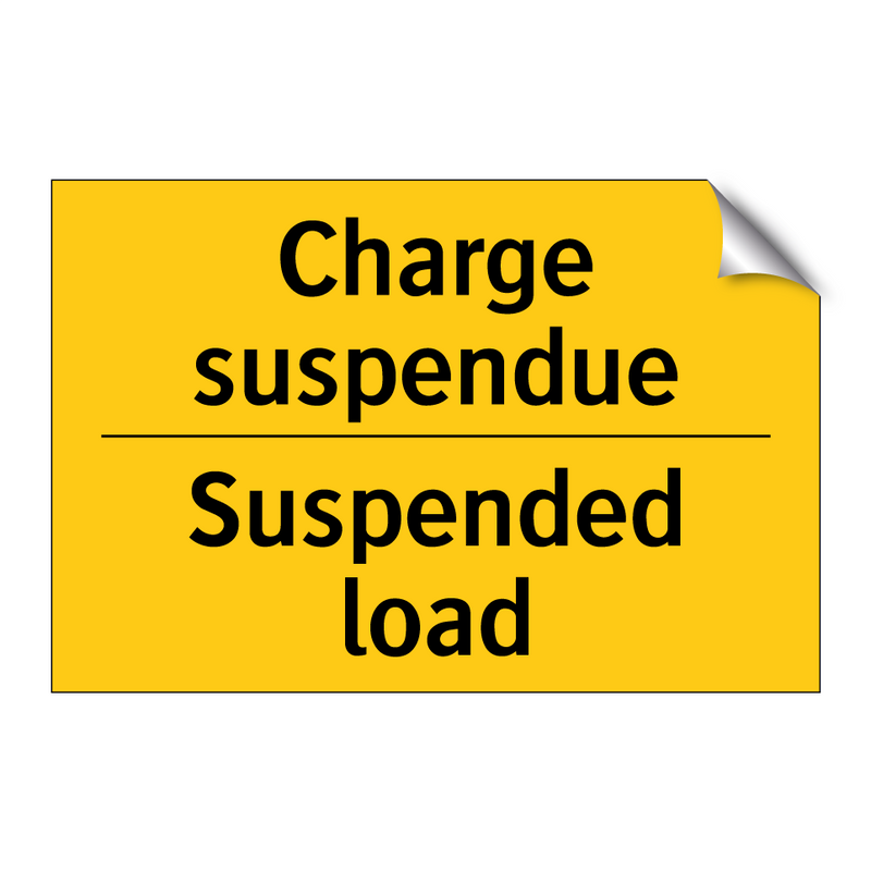 Charge suspendue - Suspended load