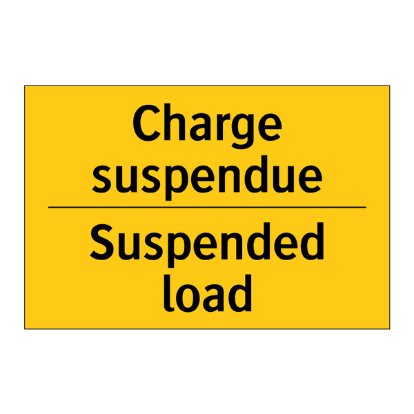 Charge suspendue - Suspended load