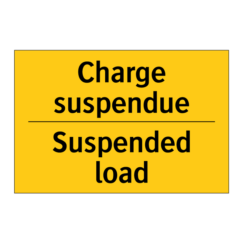 Charge suspendue - Suspended load